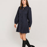 Vivienne Dress Pinstripe