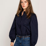 Erika Shirt Marine Poplin