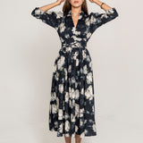Maria Dress Blue Garden