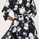 Maria Dress Blue Garden