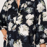 Ella Blouse Blue Garden