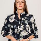 Ella Blouse Blue Garden