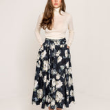 Astrid Skirt Blue Garden