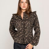 Maya Blouse Beige Botanic