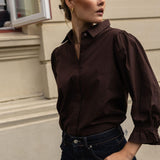 Amy Shirt Chocolate