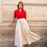 Astrid Skirt Golden Beige Poplin (PRE-ORDER. DEL: WEEK 3)