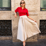 Astrid Skirt Golden Beige Poplin (PRE-ORDER. DEL: WEEK 3)