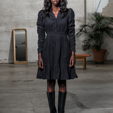 Billie Dress Oil Black