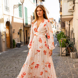 Noor Maxi Dress Rose Bloom