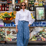 Elida Pant Denim Fiore (PRE-ORDER. DEL: WEEK 3)