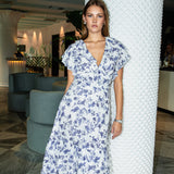 Nadine dress Porcelain Blue