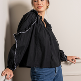 Sabina Blouse Ebony Broderie
