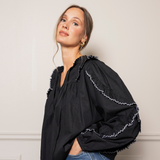 Sabina Blouse Ebony Broderie