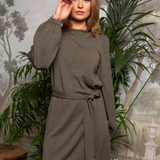 Helene Merino Dress Matcha