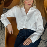 Ava Shirt Sugar White Poplin
