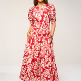 Fabienne Dress Rosso Fiore