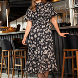 Jardin Midi Dress Nightdream