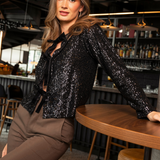 Sanna Jacket Black Sequin