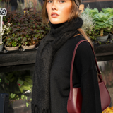 Mohair Scarf Black