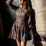 Jeanne Dress Burnt Blockprint