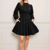 Jeanne Dress Oil Black