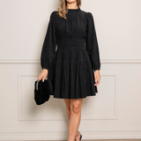 Jeanne Dress Oil Black
