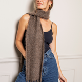 Mohair Scarf Taupe