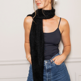 Mohair Scarf Black