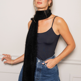Mohair Scarf Black