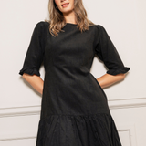 Rita Dress Oil Black