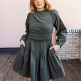 Jeanne Dress Dark Forest
