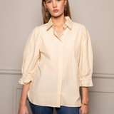 Amy Shirt Lemon Poplin