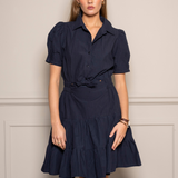 Aurora Dress Marine Poplin