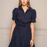 Aurora Dress Marine Poplin