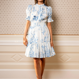 Millie Dress Blue Bloom