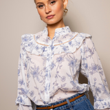 Lillian Blouse Blue Bird