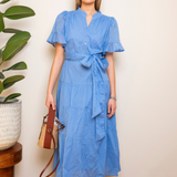 Gaia Dress Blue Voille