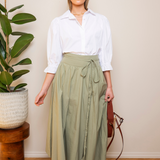 Astrid Skirt Sage Poplin