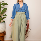 Astrid Skirt Sage Poplin