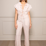 Sienna Border Pant Queen Pink (PRE-ORDER. LEV: UKE 21)