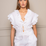 Talullah Top Queen White (PRE-ORDER. LEV: UKE 21)