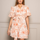Gaia Mini Dress Palm Tree