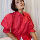 Amy Shirt Lipstick Linen
