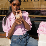 Amy Shirt Pink Seersucker