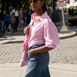 Amy Shirt Pink Seersucker