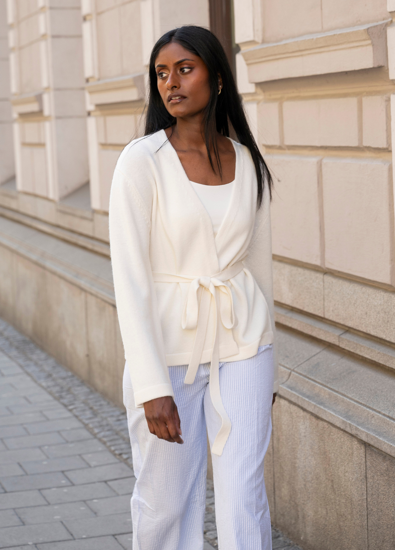 Jenna Cardigan Cream – MISSMAYA NORWAY
