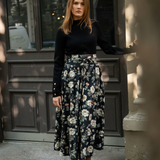 Astrid Skirt Antique Black Poplin