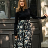 Astrid Skirt Antique Black Poplin