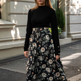 Astrid Skirt Antique Black Poplin
