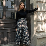 Astrid Skirt Antique Black Poplin